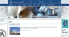 Desktop Screenshot of anatomische-gesellschaft.de